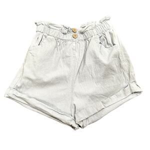 Mable Paperbag Shorts in Blue, Size S